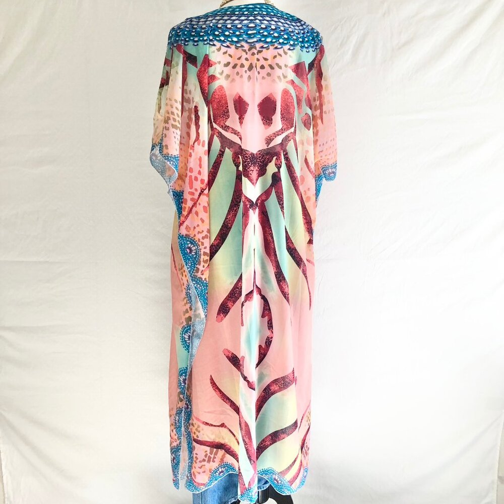 Chiffon Beach Cover Up Maxi Dress - Picture 5 of 8
